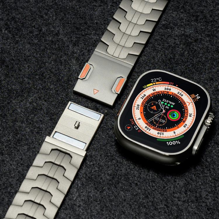 아이언맨 마그네틱 티타늄 메탈 시계 밴드, 애플 워치 46mm / 49mm / 45mm / 44mm용