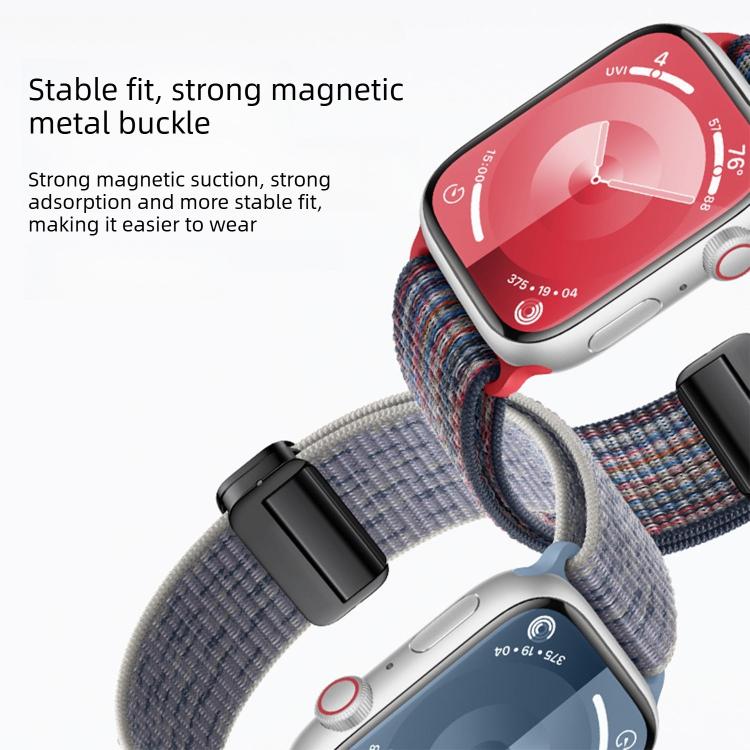 자석 버클 루프 나일론 시계 밴드, Apple Watch 46mm / 49mm / 45mm / 44mm용, Apple Watch 42mm / 41mm / 40mm / 38mm용