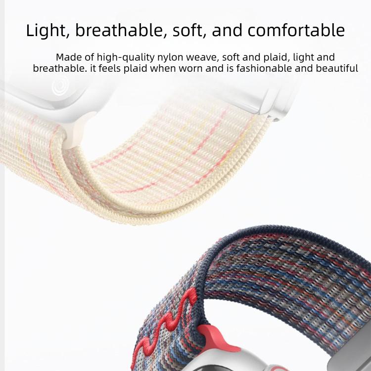 자석 버클 루프 나일론 시계 밴드, Apple Watch 46mm / 49mm / 45mm / 44mm용, Apple Watch 42mm / 41mm / 40mm / 38mm용