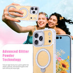 별빛 글리터 자석 홀더 휴대폰 케이스, iPhone 17 Pro Max용, iPhone 17 Pro용, iPhone 17용