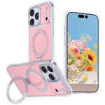 Starry Glitter Magnetic Holder Phone Case, For iPhone 18 Pro / 17 Pro, For iPhone 18 Pro Max / 17 Pro Max, For iPhone 17