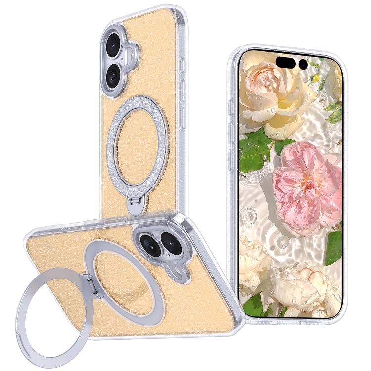 별빛 글리터 자석 홀더 휴대폰 케이스, iPhone 17 Pro Max용, iPhone 17 Pro용, iPhone 17용