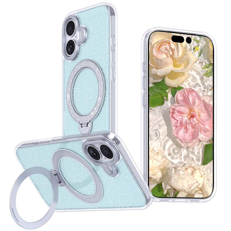 별빛 글리터 자석 홀더 휴대폰 케이스, iPhone 17 Pro Max용, iPhone 17 Pro용, iPhone 17용