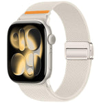 더블 자석 버클 단일 스티치 나일론 시계 밴드, Apple Watch 49mm / 46mm / 45mm / 44mm용, Apple Watch 42mm / 41mm / 40mm / 38mm용