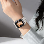 더블 자석 버클 단일 스티치 나일론 시계 밴드, Apple Watch 49mm / 46mm / 45mm / 44mm용, Apple Watch 42mm / 41mm / 40mm / 38mm용