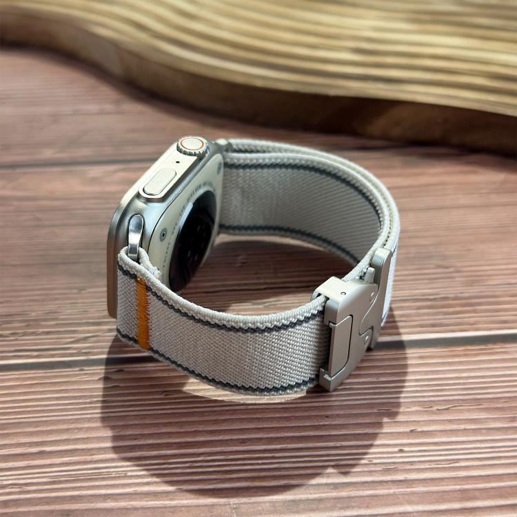 반사 우산 버클 직조 나일론 시계 밴드, Apple Watch 49mm / 46mm / 45mm / 44mm용, Apple Watch 42mm / 41mm / 40mm / 38mm용