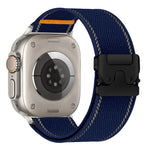 반사 우산 버클 직조 나일론 시계 밴드, Apple Watch 49mm / 46mm / 45mm / 44mm용, Apple Watch 42mm / 41mm / 40mm / 38mm용