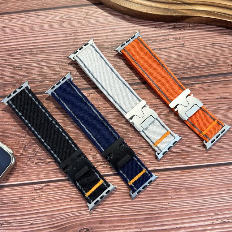 반사 우산 버클 직조 나일론 시계 밴드, Apple Watch 49mm / 46mm / 45mm / 44mm용, Apple Watch 42mm / 41mm / 40mm / 38mm용