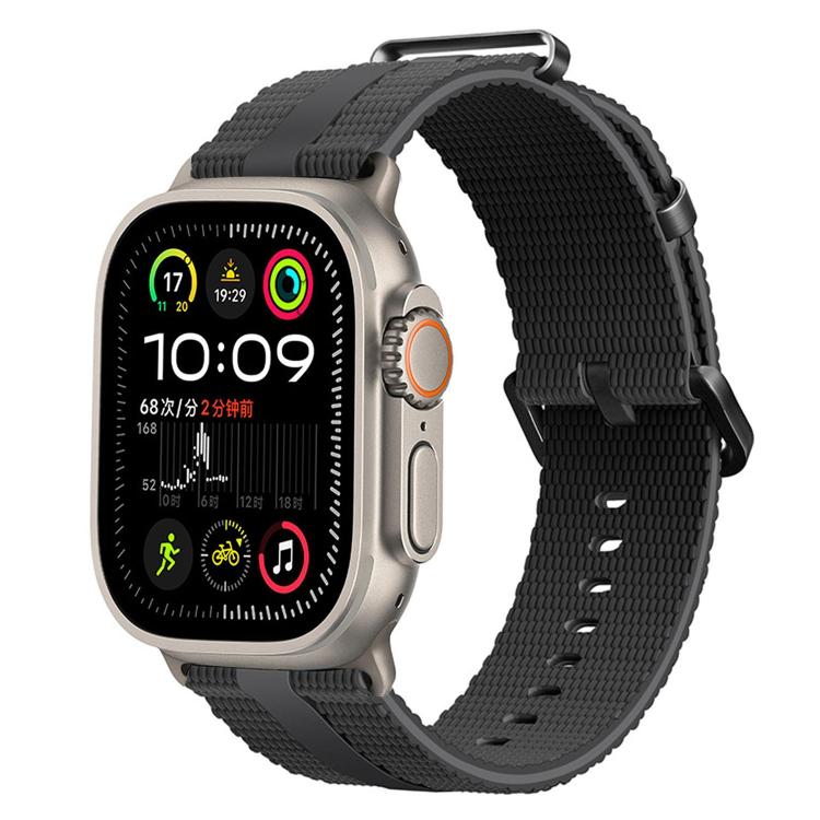 라인 패턴 실리콘 시계줄, 애플 워치 46mm / 49mm / 45mm / 44mm용, 애플 워치 42mm / 41mm / 40mm / 38mm용