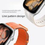 라인 패턴 실리콘 시계줄, 애플 워치 46mm / 49mm / 45mm / 44mm용, 애플 워치 42mm / 41mm / 40mm / 38mm용