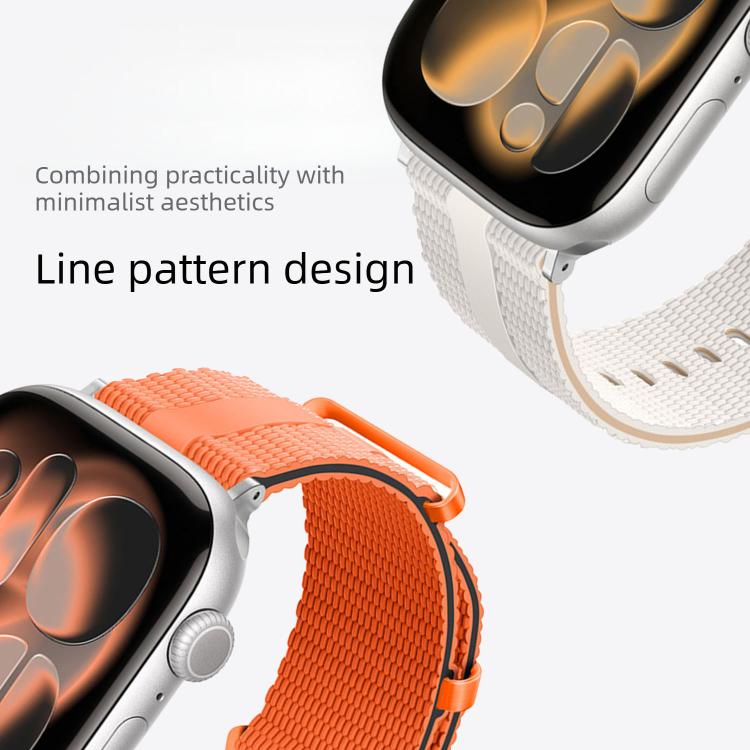 라인 패턴 실리콘 시계줄, 애플 워치 46mm / 49mm / 45mm / 44mm용, 애플 워치 42mm / 41mm / 40mm / 38mm용