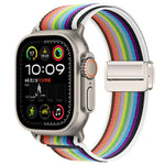 자석 버클 트레일 루프 나일론 시계줄, 애플 워치 46mm / 49mm / 45mm / 44mm용, 애플 워치 42mm / 41mm / 40mm / 38mm용