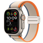 자석 버클 트레일 루프 나일론 시계줄, 애플 워치 46mm / 49mm / 45mm / 44mm용, 애플 워치 42mm / 41mm / 40mm / 38mm용