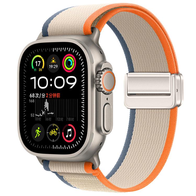 자석 버클 트레일 루프 나일론 시계줄, 애플 워치 46mm / 49mm / 45mm / 44mm용, 애플 워치 42mm / 41mm / 40mm / 38mm용