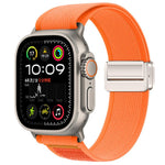 자석 버클 트레일 루프 나일론 시계줄, 애플 워치 46mm / 49mm / 45mm / 44mm용, 애플 워치 42mm / 41mm / 40mm / 38mm용
