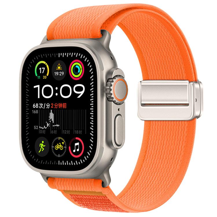 자석 버클 트레일 루프 나일론 시계줄, 애플 워치 46mm / 49mm / 45mm / 44mm용, 애플 워치 42mm / 41mm / 40mm / 38mm용