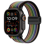 자석 버클 트레일 루프 나일론 시계줄, 애플 워치 46mm / 49mm / 45mm / 44mm용, 애플 워치 42mm / 41mm / 40mm / 38mm용