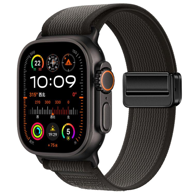 자석 버클 트레일 루프 나일론 시계줄, 애플 워치 46mm / 49mm / 45mm / 44mm용, 애플 워치 42mm / 41mm / 40mm / 38mm용