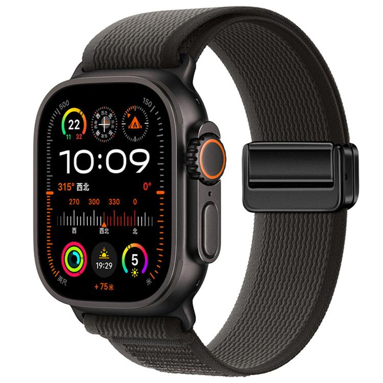 자석 버클 트레일 루프 나일론 시계줄, 애플 워치 46mm / 49mm / 45mm / 44mm용, 애플 워치 42mm / 41mm / 40mm / 38mm용