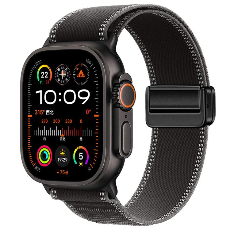 자석 버클 트레일 루프 나일론 시계줄, 애플 워치 46mm / 49mm / 45mm / 44mm용, 애플 워치 42mm / 41mm / 40mm / 38mm용