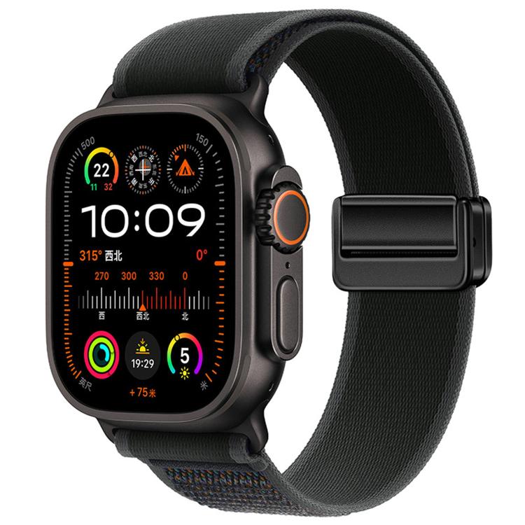 자석 버클 트레일 루프 나일론 시계줄, 애플 워치 46mm / 49mm / 45mm / 44mm용, 애플 워치 42mm / 41mm / 40mm / 38mm용