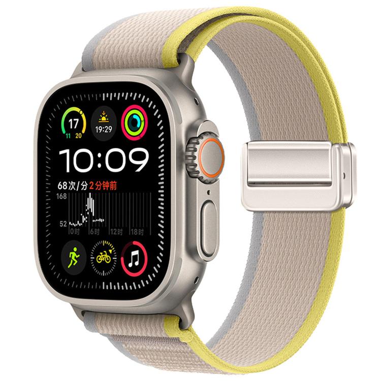 자석 버클 트레일 루프 나일론 시계줄, 애플 워치 46mm / 49mm / 45mm / 44mm용, 애플 워치 42mm / 41mm / 40mm / 38mm용