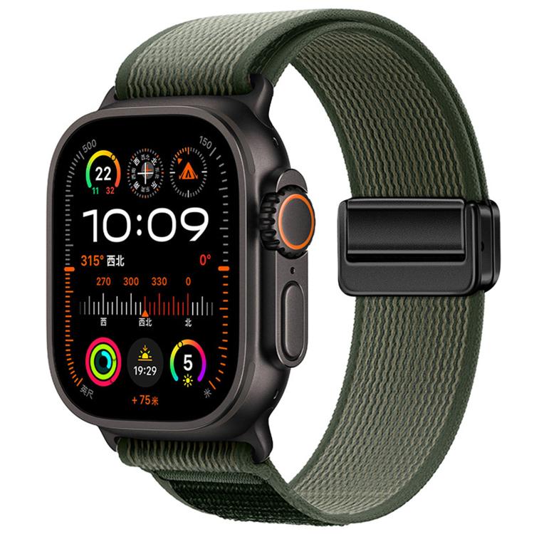 자석 버클 트레일 루프 나일론 시계줄, 애플 워치 46mm / 49mm / 45mm / 44mm용, 애플 워치 42mm / 41mm / 40mm / 38mm용
