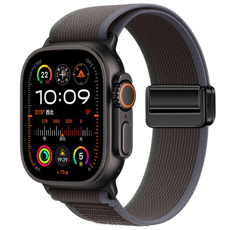 자석 버클 트레일 루프 나일론 시계줄, 애플 워치 46mm / 49mm / 45mm / 44mm용, 애플 워치 42mm / 41mm / 40mm / 38mm용