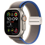 자석 버클 트레일 루프 나일론 시계줄, 애플 워치 46mm / 49mm / 45mm / 44mm용, 애플 워치 42mm / 41mm / 40mm / 38mm용