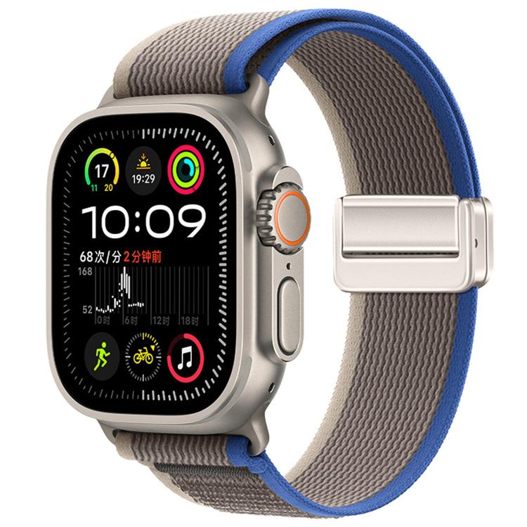 자석 버클 트레일 루프 나일론 시계줄, 애플 워치 46mm / 49mm / 45mm / 44mm용, 애플 워치 42mm / 41mm / 40mm / 38mm용