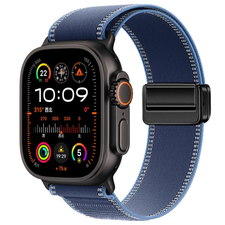 자석 버클 트레일 루프 나일론 시계줄, 애플 워치 46mm / 49mm / 45mm / 44mm용, 애플 워치 42mm / 41mm / 40mm / 38mm용