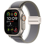 자석 버클 트레일 루프 나일론 시계줄, 애플 워치 46mm / 49mm / 45mm / 44mm용, 애플 워치 42mm / 41mm / 40mm / 38mm용