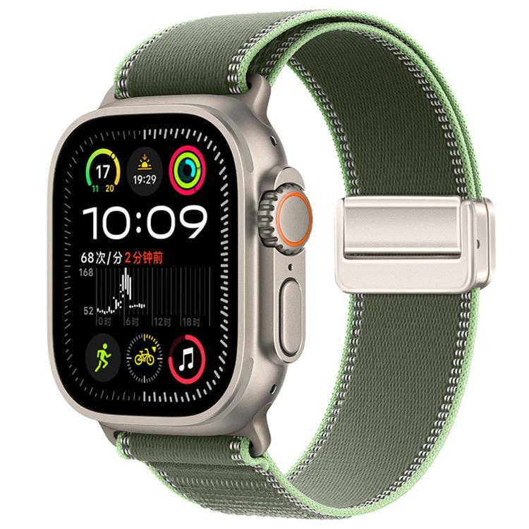 자석 버클 트레일 루프 나일론 시계줄, 애플 워치 46mm / 49mm / 45mm / 44mm용, 애플 워치 42mm / 41mm / 40mm / 38mm용