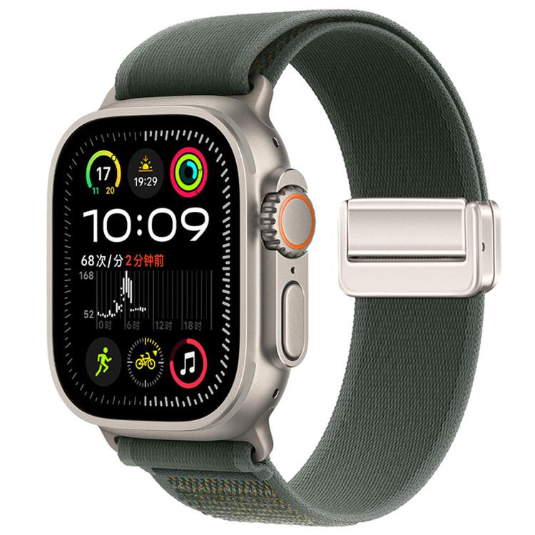 자석 버클 트레일 루프 나일론 시계줄, 애플 워치 46mm / 49mm / 45mm / 44mm용, 애플 워치 42mm / 41mm / 40mm / 38mm용