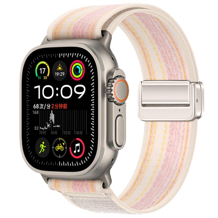 자석 버클 트레일 루프 나일론 시계줄, 애플 워치 46mm / 49mm / 45mm / 44mm용, 애플 워치 42mm / 41mm / 40mm / 38mm용