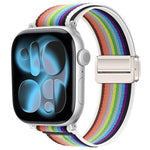 자석 버클 트레일 루프 나일론 시계줄, 애플 워치 46mm / 49mm / 45mm / 44mm용, 애플 워치 42mm / 41mm / 40mm / 38mm용