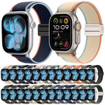 자석 버클 트레일 루프 나일론 시계줄, 애플 워치 46mm / 49mm / 45mm / 44mm용, 애플 워치 42mm / 41mm / 40mm / 38mm용