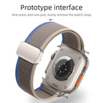 자석 버클 트레일 루프 나일론 시계줄, 애플 워치 46mm / 49mm / 45mm / 44mm용, 애플 워치 42mm / 41mm / 40mm / 38mm용