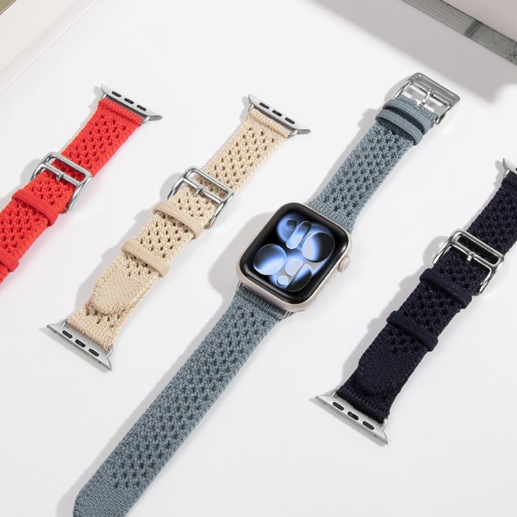 오픈워크 니트 짜임 시계줄, 애플 워치 46mm / 49mm / 45mm / 44mm용, 애플 워치 42mm / 41mm / 40mm / 38mm용