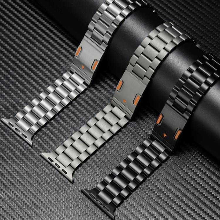 애플 워치 46mm / 49mm / 45mm / 44mm용 티타늄 합금 시계줄 세 구슬 자석 잠금장치, 애플 워치 42mm / 41mm / 40mm / 38mm용