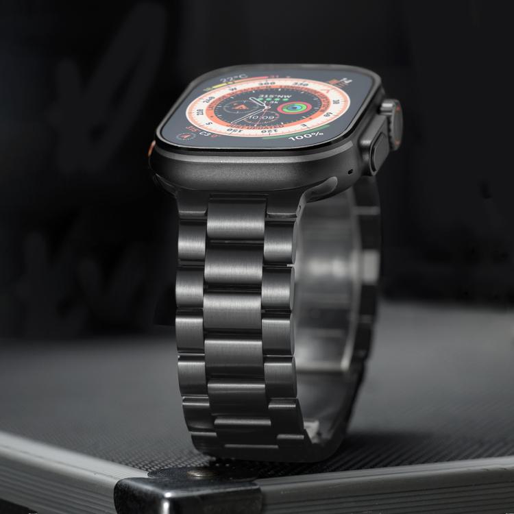 애플 워치 46mm / 49mm / 45mm / 44mm용 티타늄 합금 시계줄 세 구슬 자석 잠금장치, 애플 워치 42mm / 41mm / 40mm / 38mm용