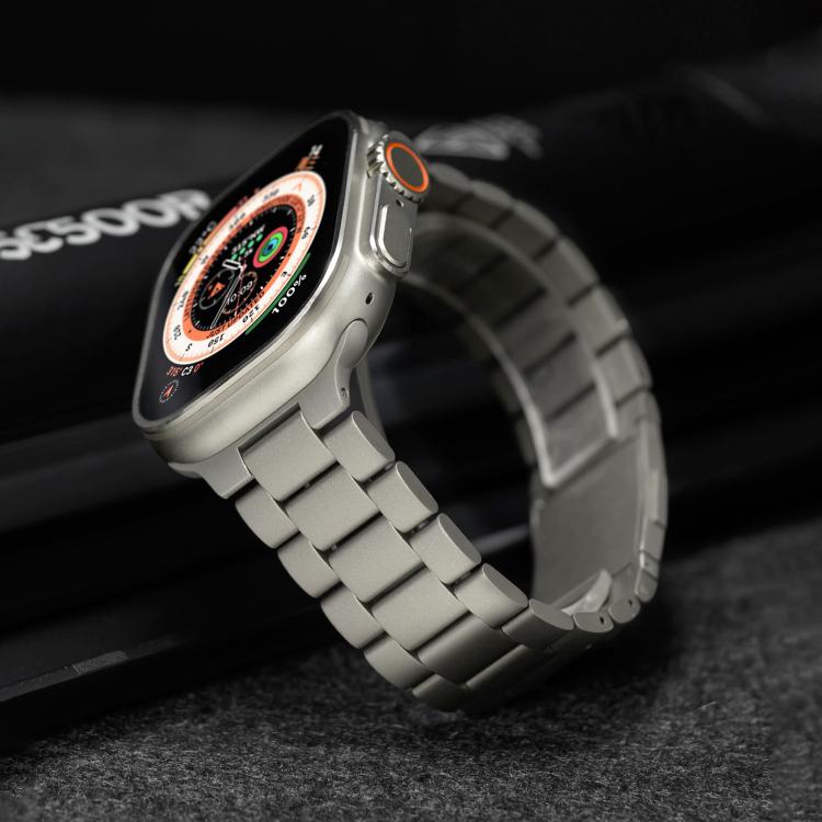 애플 워치 46mm / 49mm / 45mm / 44mm용 티타늄 합금 시계줄 세 구슬 자석 잠금장치, 애플 워치 42mm / 41mm / 40mm / 38mm용