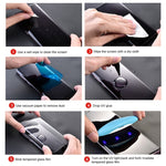 UV 액체 곡면 풀 글루 풀 스크린 강화유리, 갤럭시 S8(1개), 갤럭시 S8 PLUS(1개), 갤럭시 S9(1개), 갤럭시 S9+(1개), 갤럭시 노트 8, 갤럭시 노트 9, 갤럭시 S10 5G(1개), 화웨이 P20 라이트, 화웨이 P30용