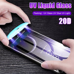 UV 액체 곡면 풀 글루 풀 스크린 강화유리, 갤럭시 S8(1개), 갤럭시 S8 PLUS(1개), 갤럭시 S9(1개), 갤럭시 S9+(1개), 갤럭시 노트 8, 갤럭시 노트 9, 갤럭시 S10 5G(1개), 화웨이 P20 라이트, 화웨이 P30용