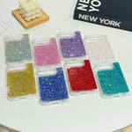 Glitter Sequins Epoxy TPU Phone Case, For iPhone Duo