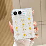 Gypsophila Flowers Pattern TPU Protective Phone Case, For iPhone Duo