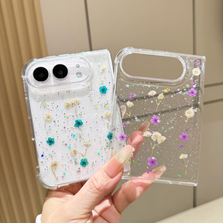 Gypsophila Flowers Pattern TPU Protective Phone Case, For iPhone Duo
