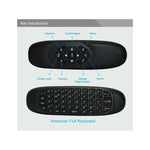 C120 2.4G 미니 키보드 무선 리모컨 마우스, 3-자이로 & 3-중력 센서 탑재, PC / HTPC / IPTV / 스마트 TV 및 안드로이드 TV 박스 등용