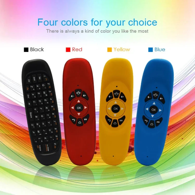 C120 2.4G 미니 키보드 무선 리모컨 마우스, 3-자이로 & 3-중력 센서 탑재, PC / HTPC / IPTV / 스마트 TV 및 안드로이드 TV 박스 등용