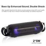 LZ33 LED 휴대용 무선 블루투스 스피커 스테레오 스피커폰 컴퓨터용 TF FM 지원